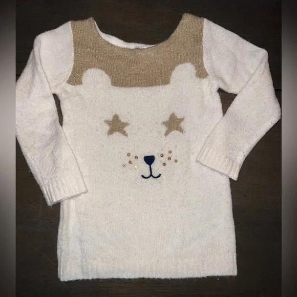 Adorable Carter’s Fuzzy Sweater Dress Size 2t - Picture 1 of 5